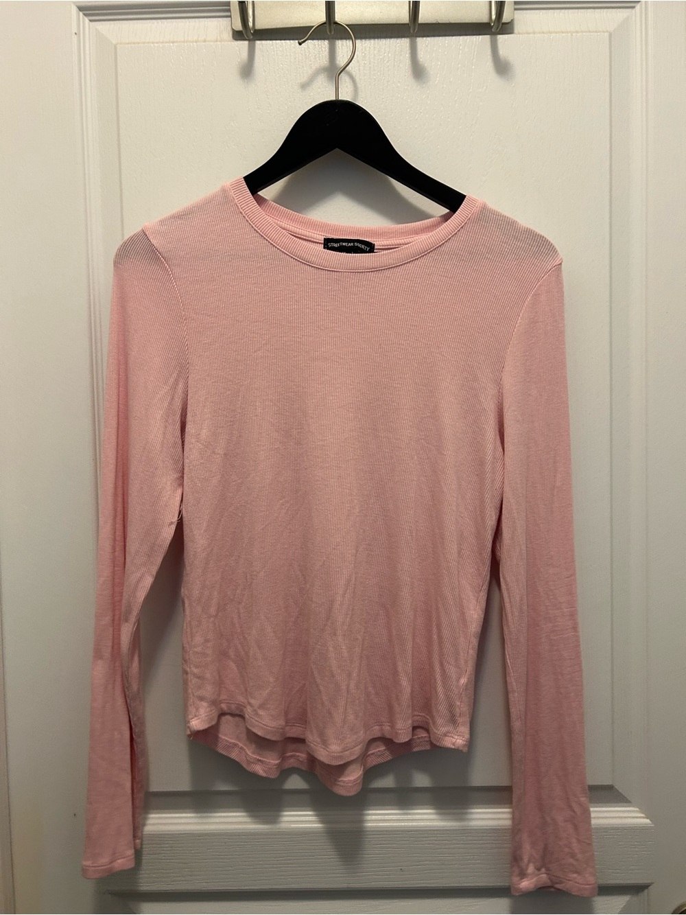 Streetwear Society Light Pink Long Sleeve Crewneck